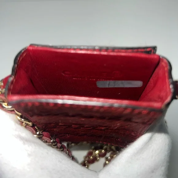 Chanel CC Logo Pony Hair Crossbody Cigarette Holder Case Bag Purse - Picture 13 of 13